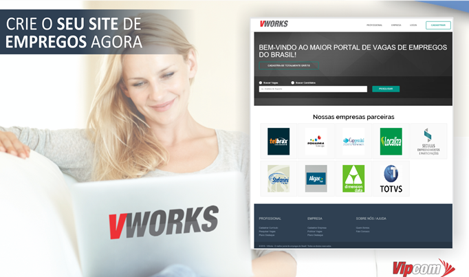 Criação de site de empregos